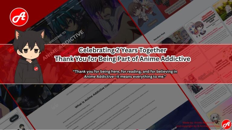 Celebrating 2 Years Together Thank You for Being Part of Anime Addictive.